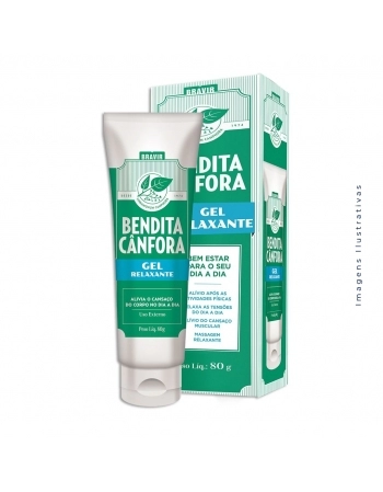 GEL P/MASSAGEM BENDITA CANFORA 80G (BRAVIR)