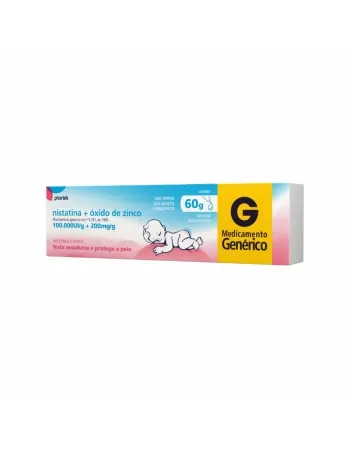 NISTATINA + OXIDO DE ZINCO POMADA 60G (PHARLAB)