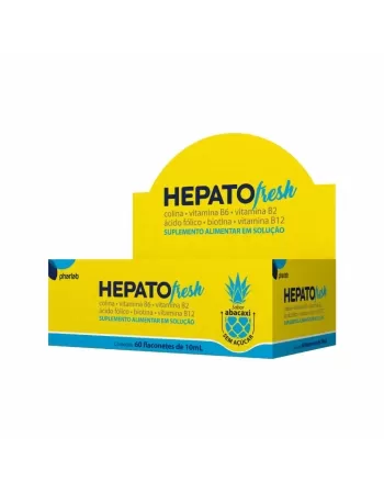 HEPATOFRESH ABACAXI 10ML C/60 FLACONETES (PHARLAB)