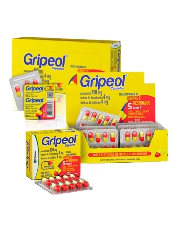 GRIPEOL 50 X 4CAPS PARACETAMOL + CLORFENIRAMINA + FENILEFRINA (CIFARMA)