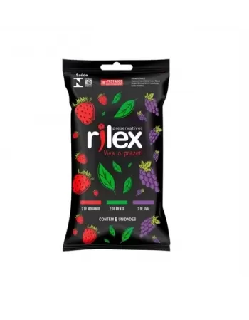 PRESERVATIVO RILEX MIX DE FRUTAS C/6 UND (INOVATEX)