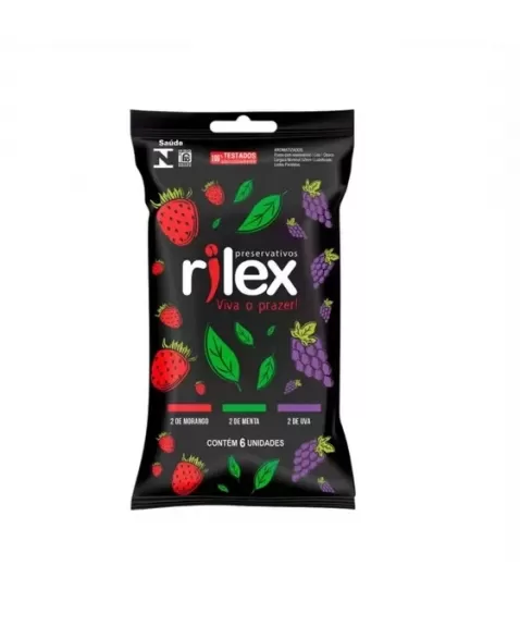 PRESERVATIVO RILEX MIX DE FRUTAS C/6 UND (INOVATEX)