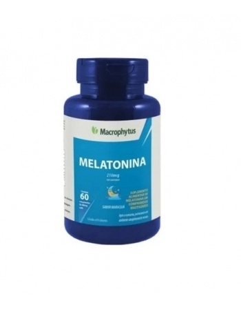 MELATONINA 0,21MG C/60CPR SABOR MARACUJA (MACROPHYTUS)