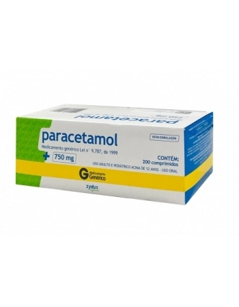 PARACETAMOL 750MG 20 X 10CPR (ZYDUS)