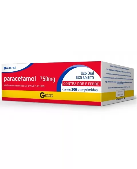 PARACETAMOL 750MG 20X10CPR