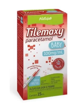 TILEMAXY BEBE SUSP.15ML C/SER.PARACETAMOL