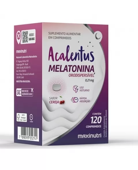 ACALENTUS 210MCG ORODISPERSIVEL C/120CAPS MELATONINA