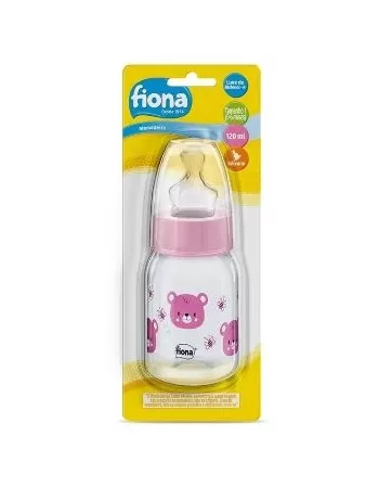 MAMADEIRA DESENHOS 120ML T.1 ROSA (807030) (LILLO)