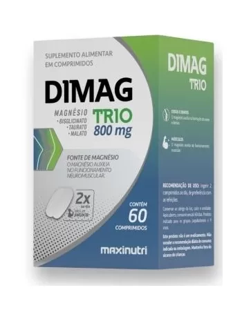 DIMAG TRIO C/60CAPS DIMALATO DE MAGNESIO+BISGLICINATO+TAURATO