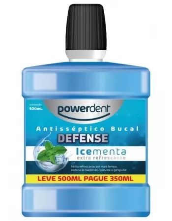 ANTISSEPTICO BUCAL DEFENSE MENTA L500P350ML (2435) (POWERDENT)