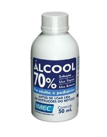 ALCOOL 70% SOLUCAO 50ML (IMEC)