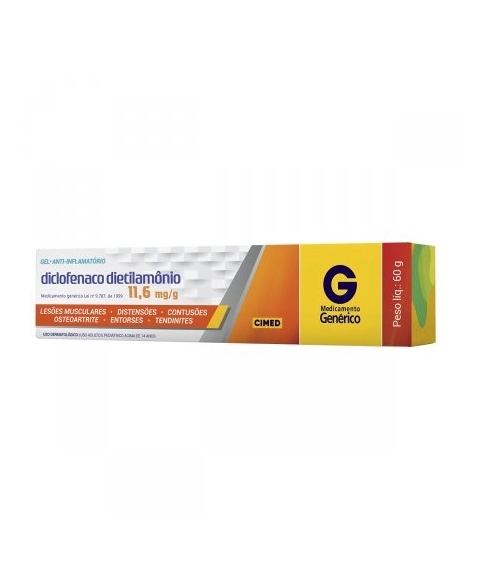 DICLOFENACO DIETILAMONIO GEL 60G (CIMED)