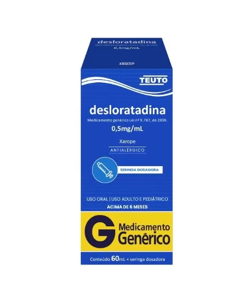 DESLORATADINA 0,5MG XP. 60ML