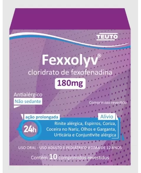 FEXXOLYV 180MG C/10CPR FEXOFENADINA