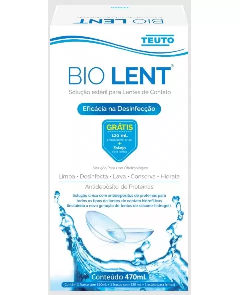 KIT BIO LENT 350+120ML SOL.P/LENTES