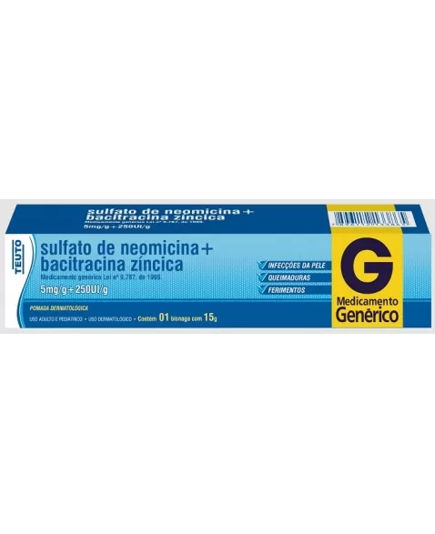 NEOMICINA + BACITRACINA POMADA 15G (TEUTO)