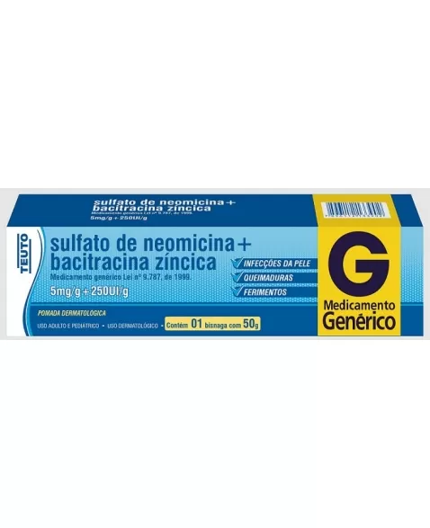 NEOMICINA + BACITRACINA POMADA 50G (TEUTO)