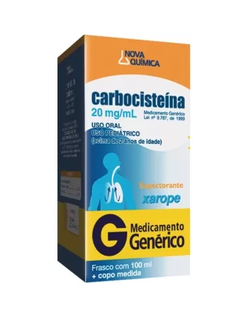 CARBOCISTEINA XAROPE INFANTIL 100ML (NOVA QUIMICA GENERICO)