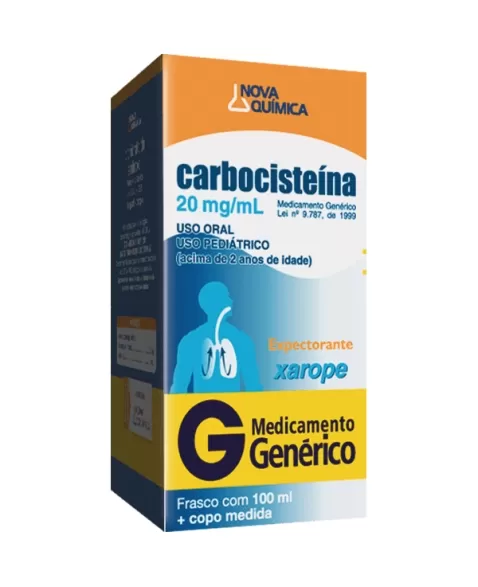 CARBOCISTEINA XAROPE INFANTIL 100ML (NOVA QUIMICA GENERICO)