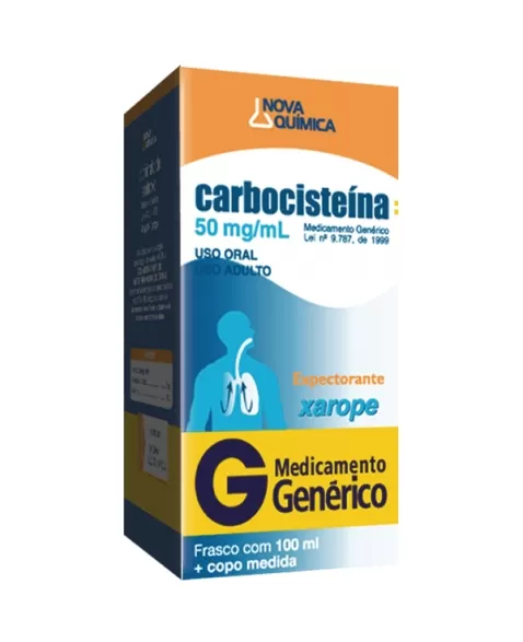 CARBOCISTEINA XAROPE ADULTO 100ML (NOVA QUIMICA GENERICO)