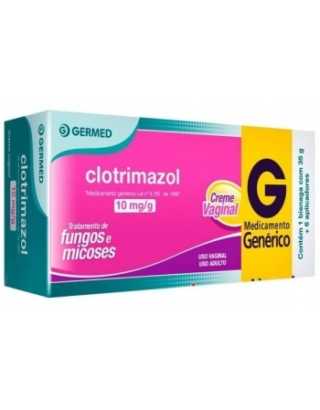 CLOTRIMAZOL CREME VAGINAL 35G C/6 APLICADORES (GERMED)