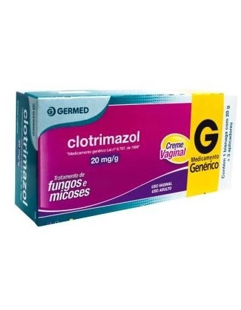 CLOTRIMAZOL CREME VAGINAL 20G C/3 APLICADORES (GERMED)