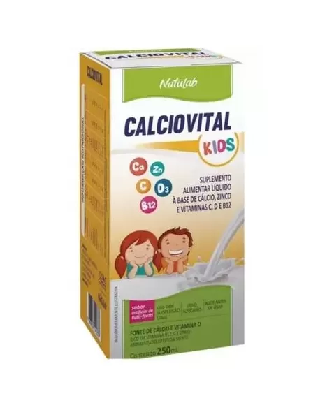 CALCIOVITAL KIDS TUTTI-FRUTTI SUSPENSAO 250ML