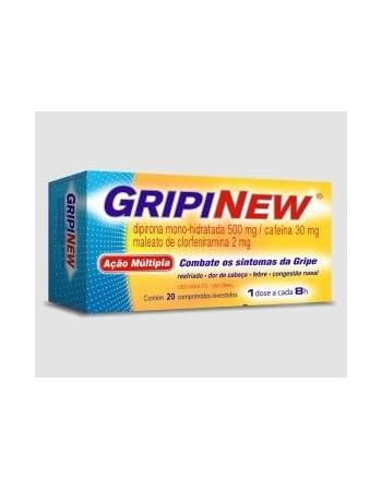 GRIPINEW C/20CPR DIPIRONA + CLORFENIRAMINA + CAFEINA (MEDQUIMICA)