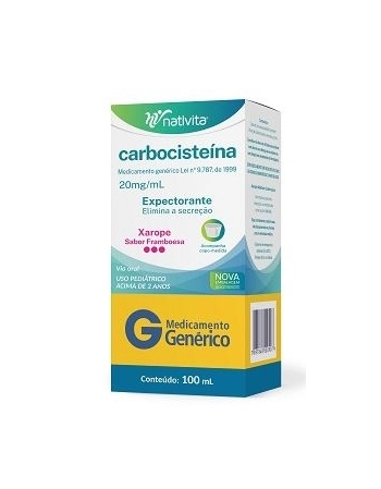 CARBOCISTEINA XAROPE INFANTIL 100ML (NATIVITA)