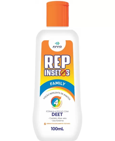 REPELENTE LOCAO INSETOS DEET FAMILIA 100ML