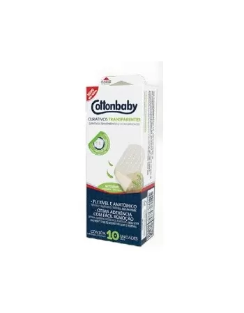 CURATIVO COTTONBABY TRANSP. C/10