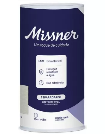 ESPARADRAPO IMPERMEAVEL BRANCO 10CM X 4,5M (MISSNER)