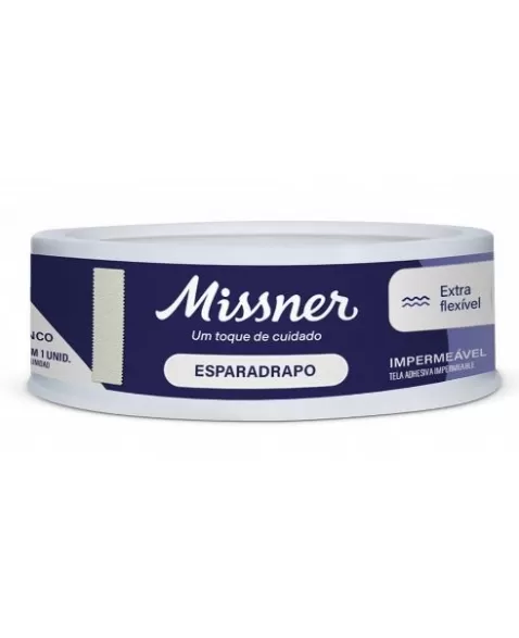 ESPARADRAPO IMPERMEAVEL BRANCO 1,2CM X 4,5M (MISSNER)