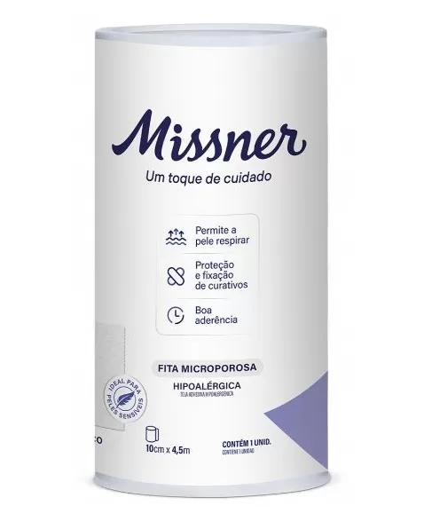 FITA MICROPOROSA BRANCA 10CM X 4,5M (MISSNER)