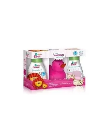 KIT BEBE LOVE SUAVE NEUTRO SH+COND+PATO ROSA 240+220ML