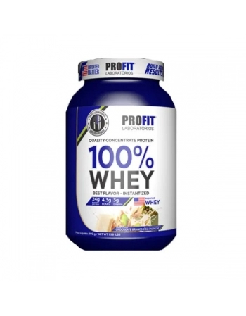 100 WHEY CONCENTRATE CHOCOLATE BRANCO C/PISTACHE 900G