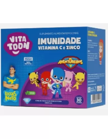 VITAMINA IMUNIDADE C+ZINCO VITATOON LUCCAS NETO C/30 GOMAS