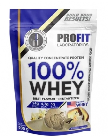 100 WHEY CONCENTRATE BAUNILHA REFIL 900G