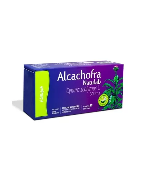 ALCACHOFRA 300MG C/30CAPS (NATULAB)