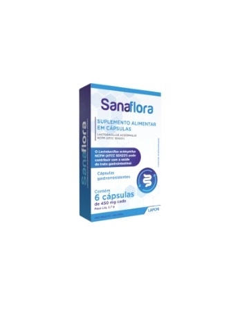 SANAFLORA 450MG C/6CAPS LACTOBACILLUS ACIDOPHILUS