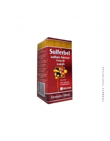 SULFERBEL SUSPENSAO 100ML SULFATO FERROSO (BELFAR)