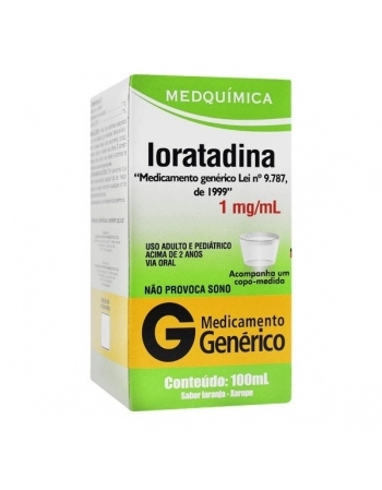 LORATADINA XAROPE 100ML (MEDQUIMICA)