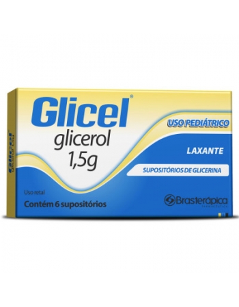 SUPOSITORIO DE GLICERINA INFANTIL C/6 UND (BRASTERAPICA)