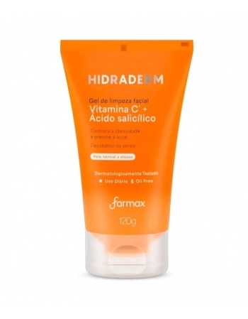 GEL LIMPEZA FACIAL C/VIT. C HIDRADERM 120G