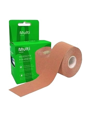 FITA DE KINESIO 5M X 5CM BEGE MULTISAUDE
