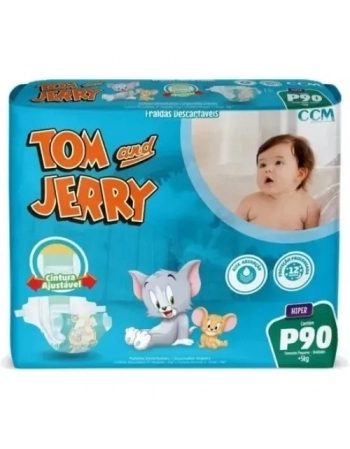 FRALDA TOM E JERRY HIPER P C/90