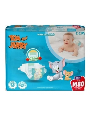 FRALDA TOM E JERRY HIPER M C/80
