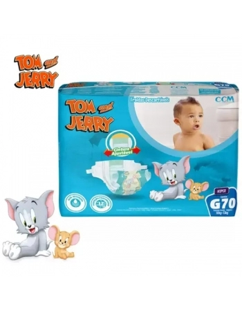 FRALDA TOM E JERRY HIPER G C/70