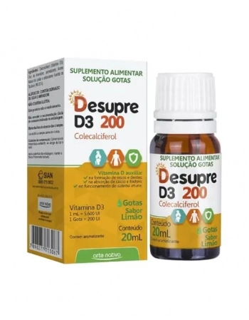 DESUPRE D3 GTS 20ML SABOR LIMÃO