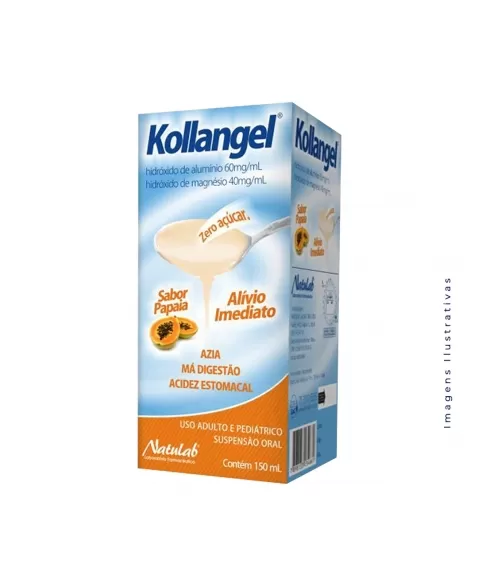 KOLLANGEL PAPAIA 150ML HIDROXIDO DE ALUMINIO + HIDROXIDO DE MAGNESIO (NATULAB)